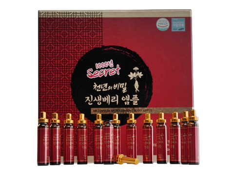 Millennium years Secret Ginseng Berry Ampoule (20ml X 30) | 천년의 비밀 진생베리 앰플