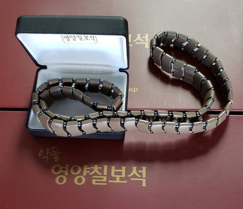 영양칠보석 허리벨트, Seven color stone chakra waistband